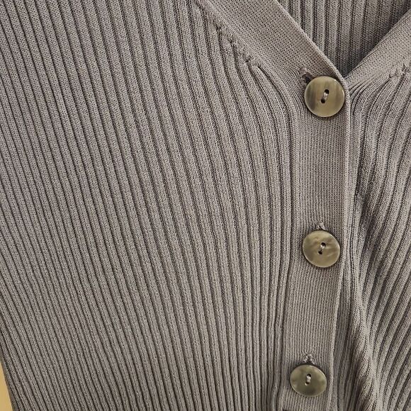 Leith Ribbed Henley Size M BLUE - Picture 3 of 7